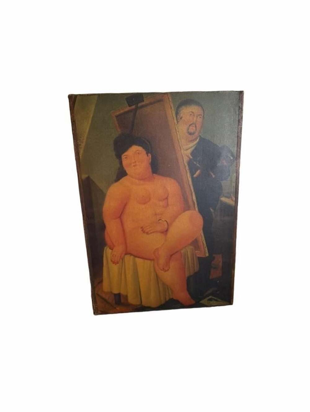 Fernando Botero The Model 1989 Canvas Painting Reproduction
